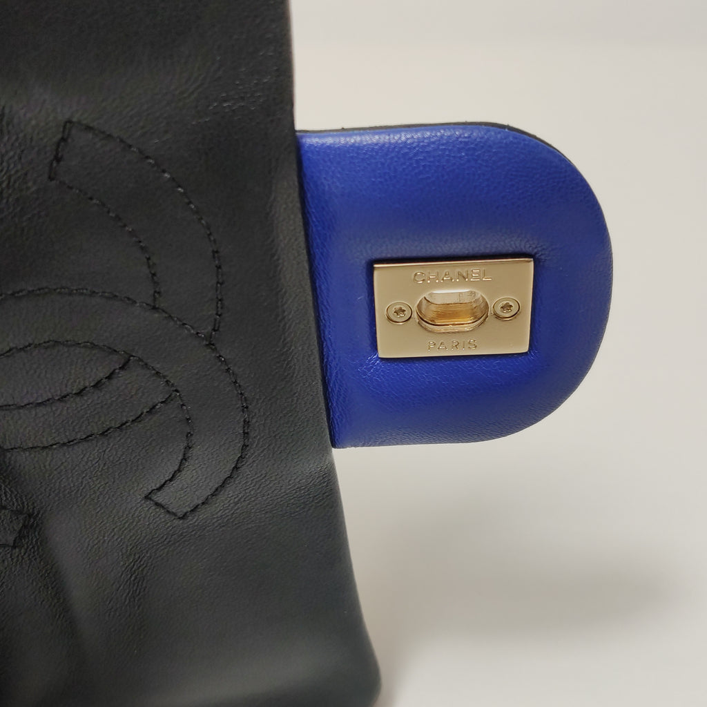 Chanel Tricolor Medium Lambskin Graphic Flap Bag