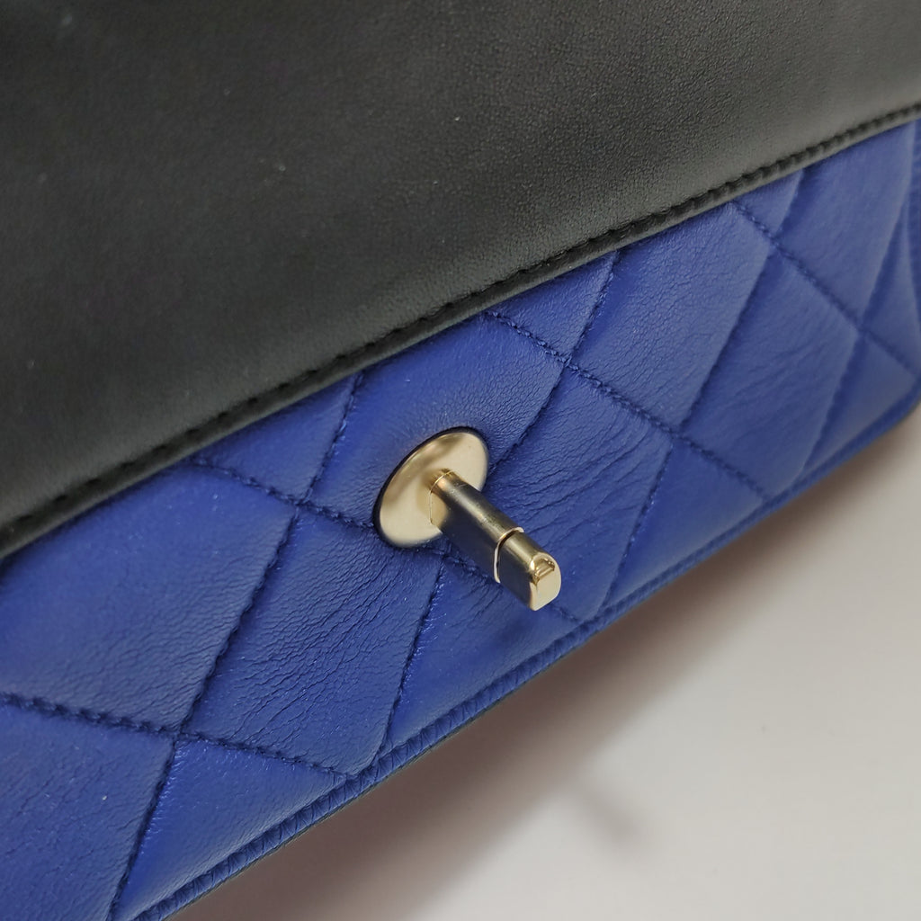 Chanel Tricolor Medium Lambskin Graphic Flap Bag