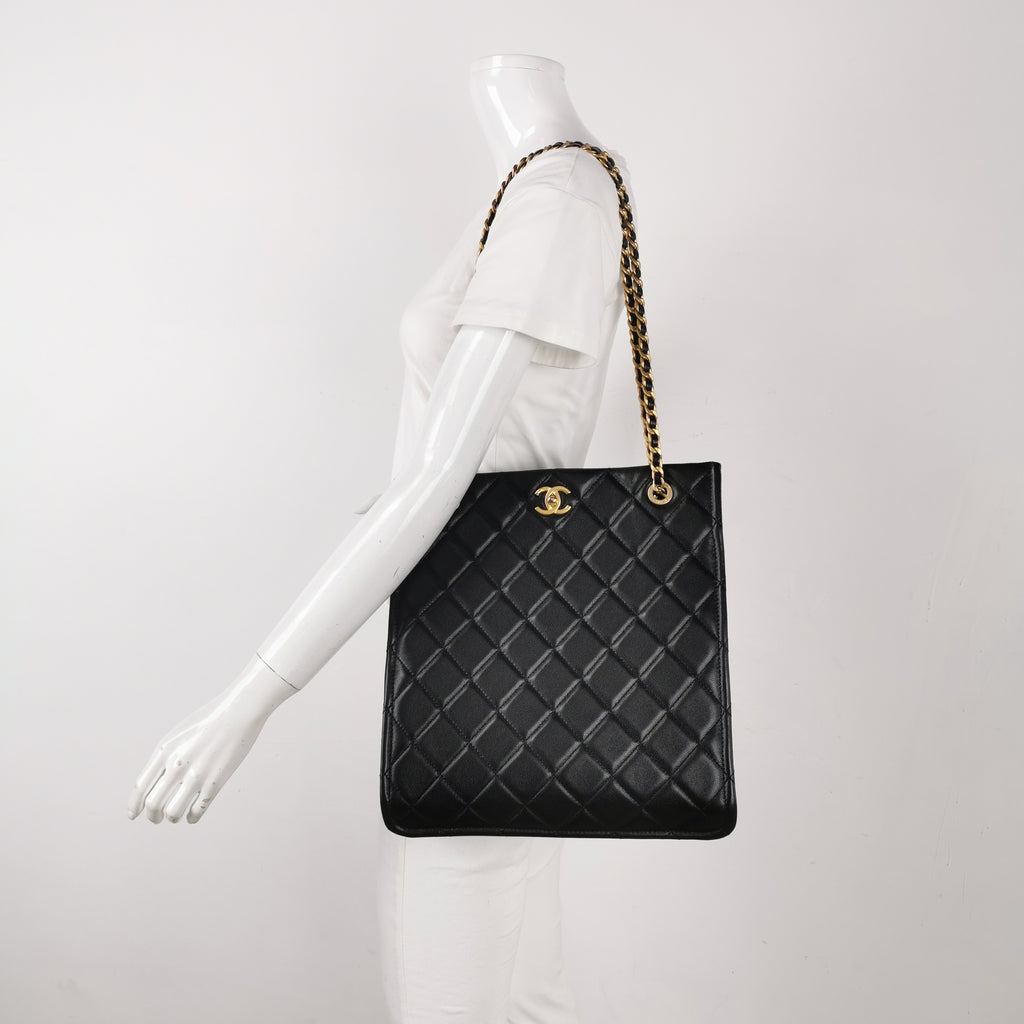 Chanel Sweet Vertical Classic Shopping Tote