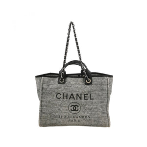 Chanel Deauville Large Gray Top Handle