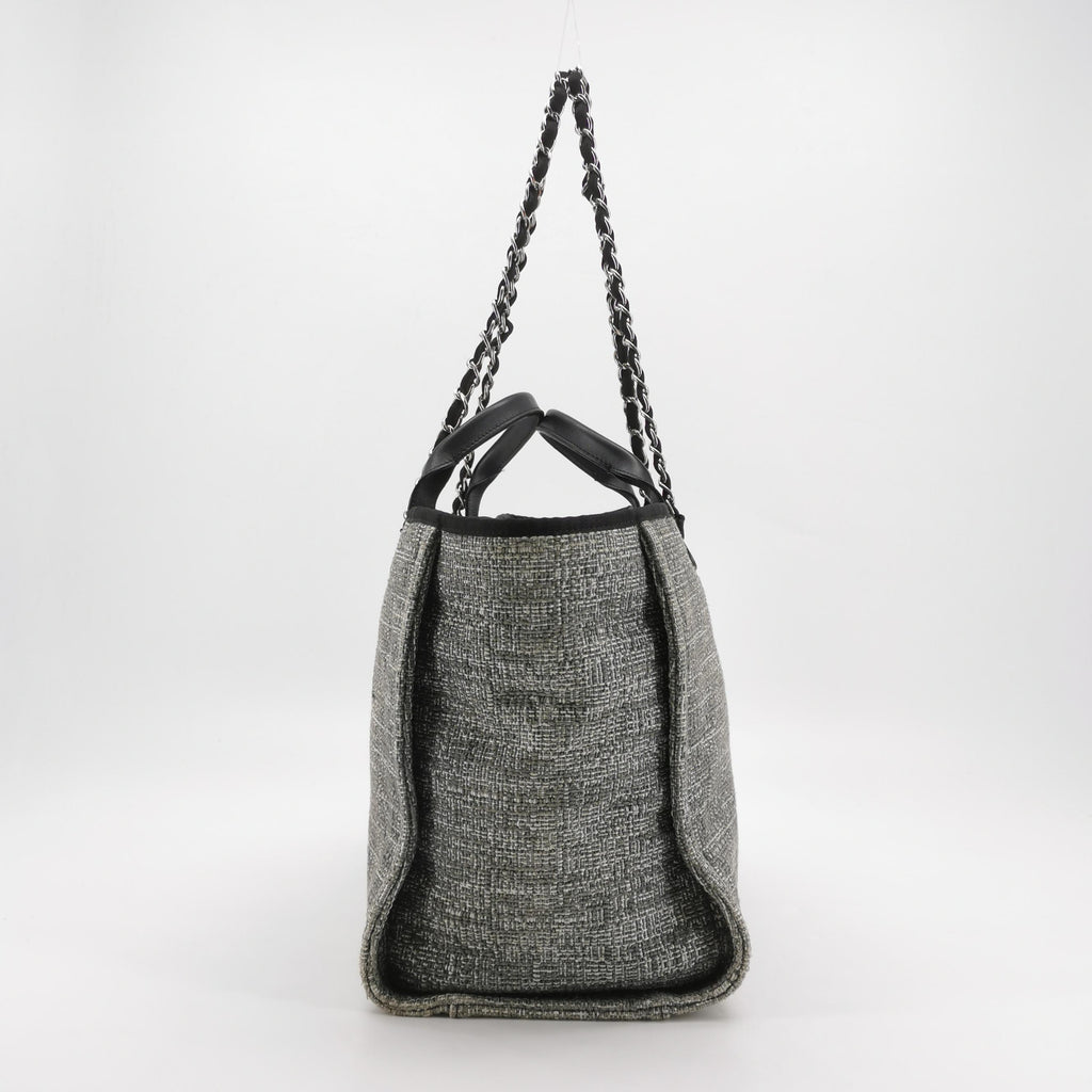 Chanel Deauville Large Gray Top Handle