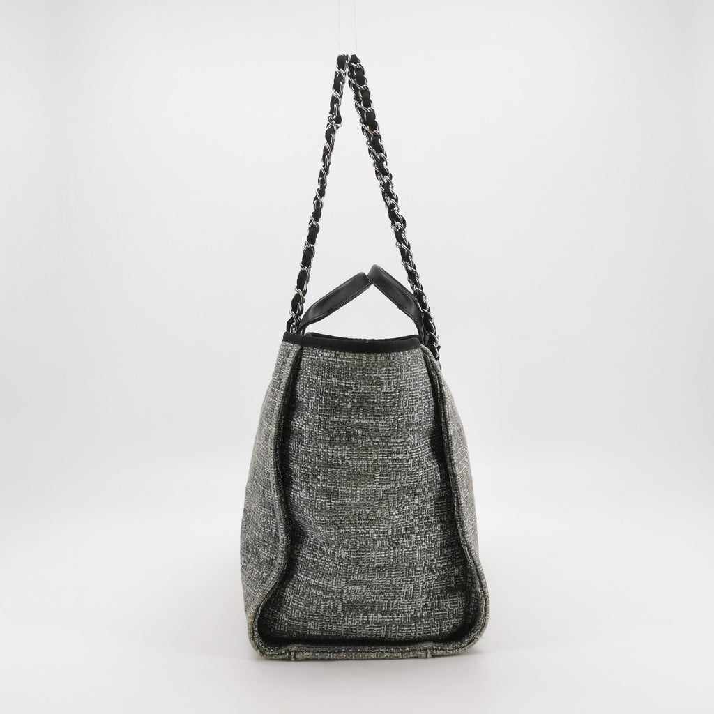Chanel Deauville Large Gray Top Handle
