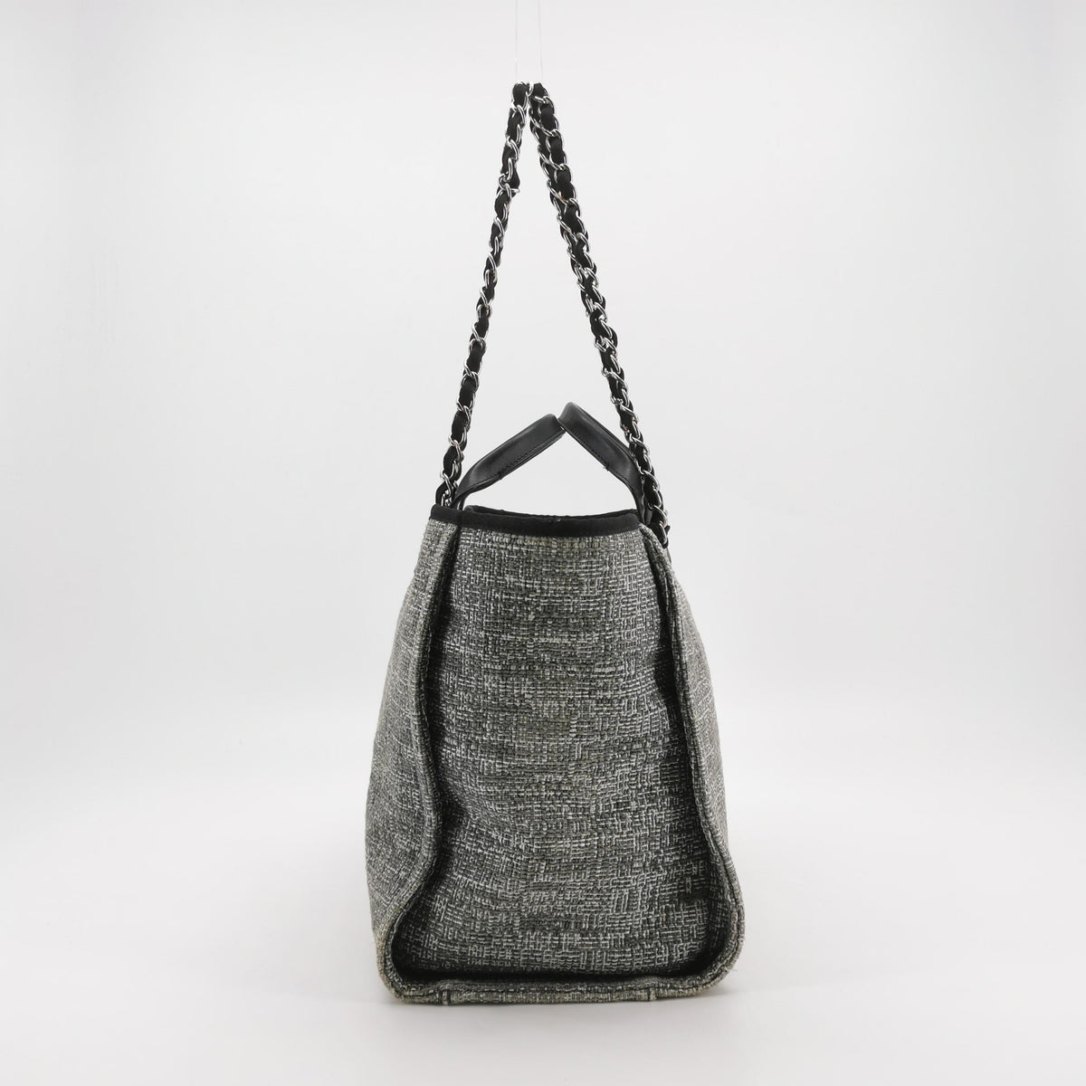 Chanel Deauville Large Gray Top Handle
