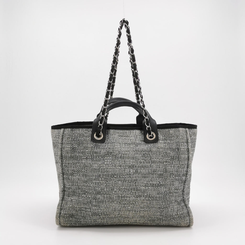 Chanel Deauville Large Gray Top Handle