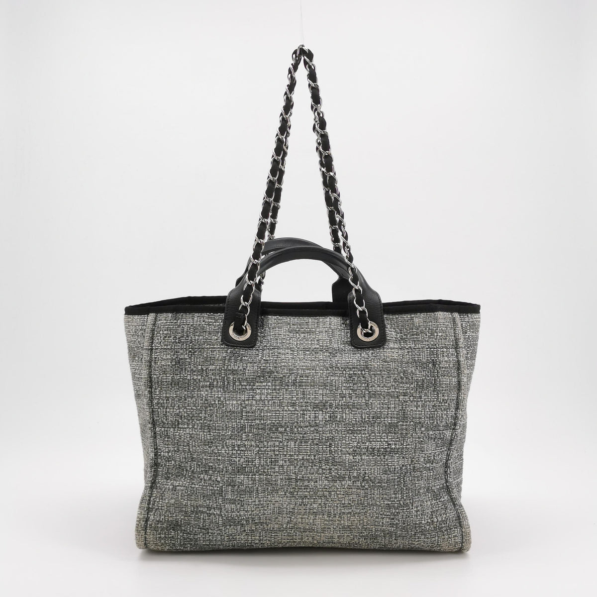 Chanel Deauville Large Gray Top Handle