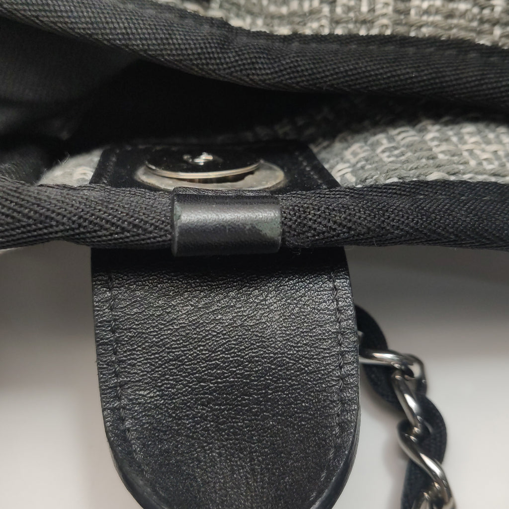 Chanel Deauville Large Gray Top Handle