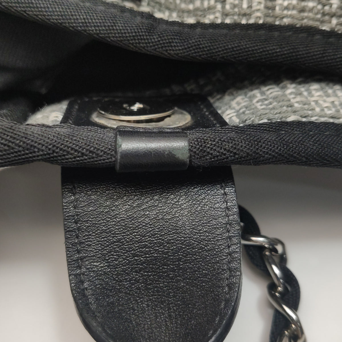 Chanel Deauville Large Gray Top Handle