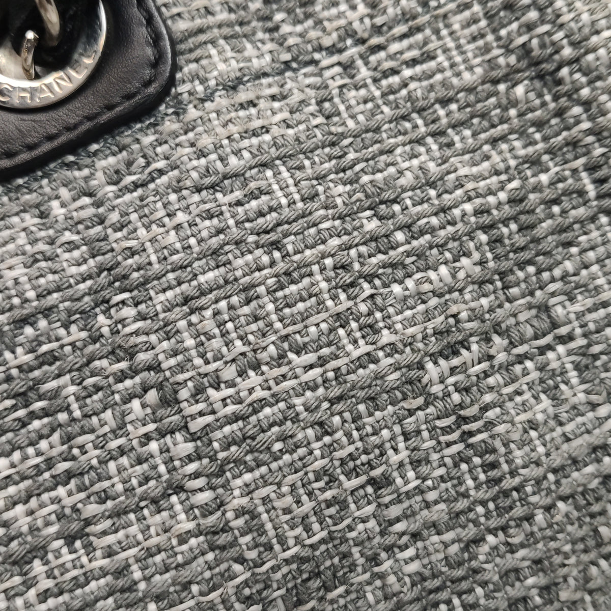 Chanel Deauville Large Gray Top Handle