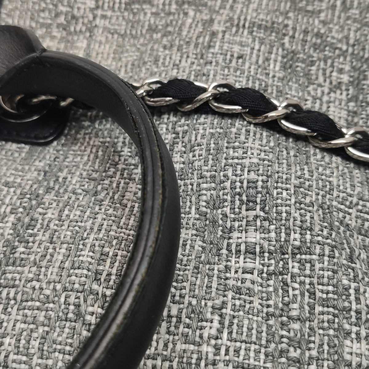 Chanel Deauville Large Gray Top Handle