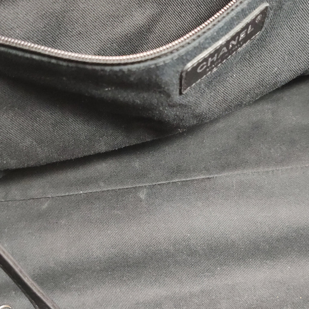 Chanel Deauville Large Gray Top Handle