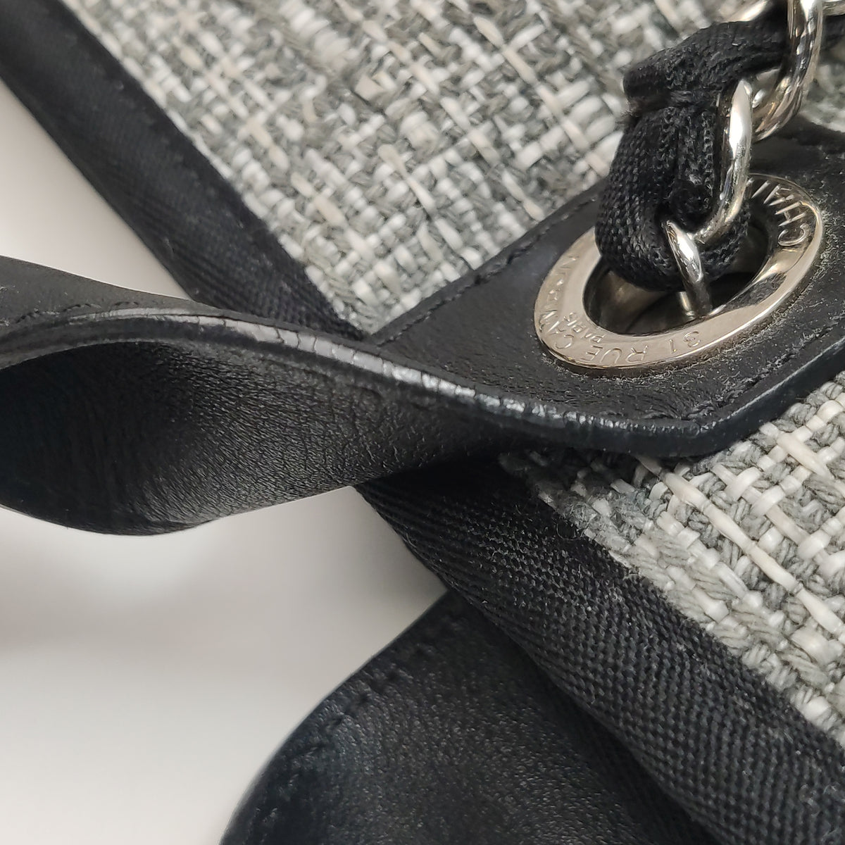 Chanel Deauville Large Gray Top Handle