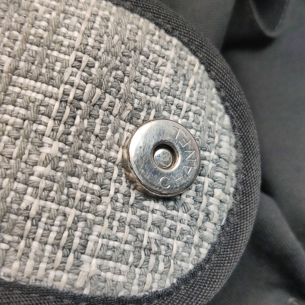 Chanel Deauville Large Gray Top Handle