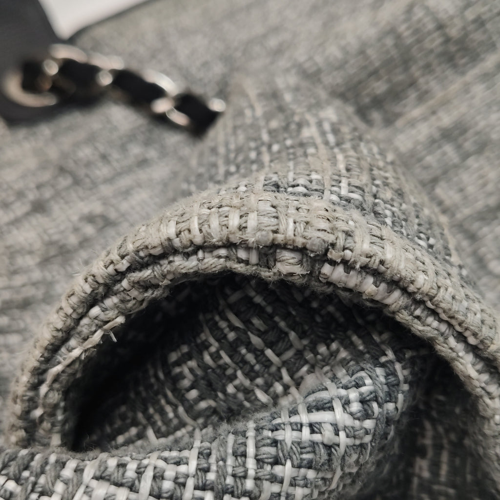 Chanel Deauville Large Gray Top Handle