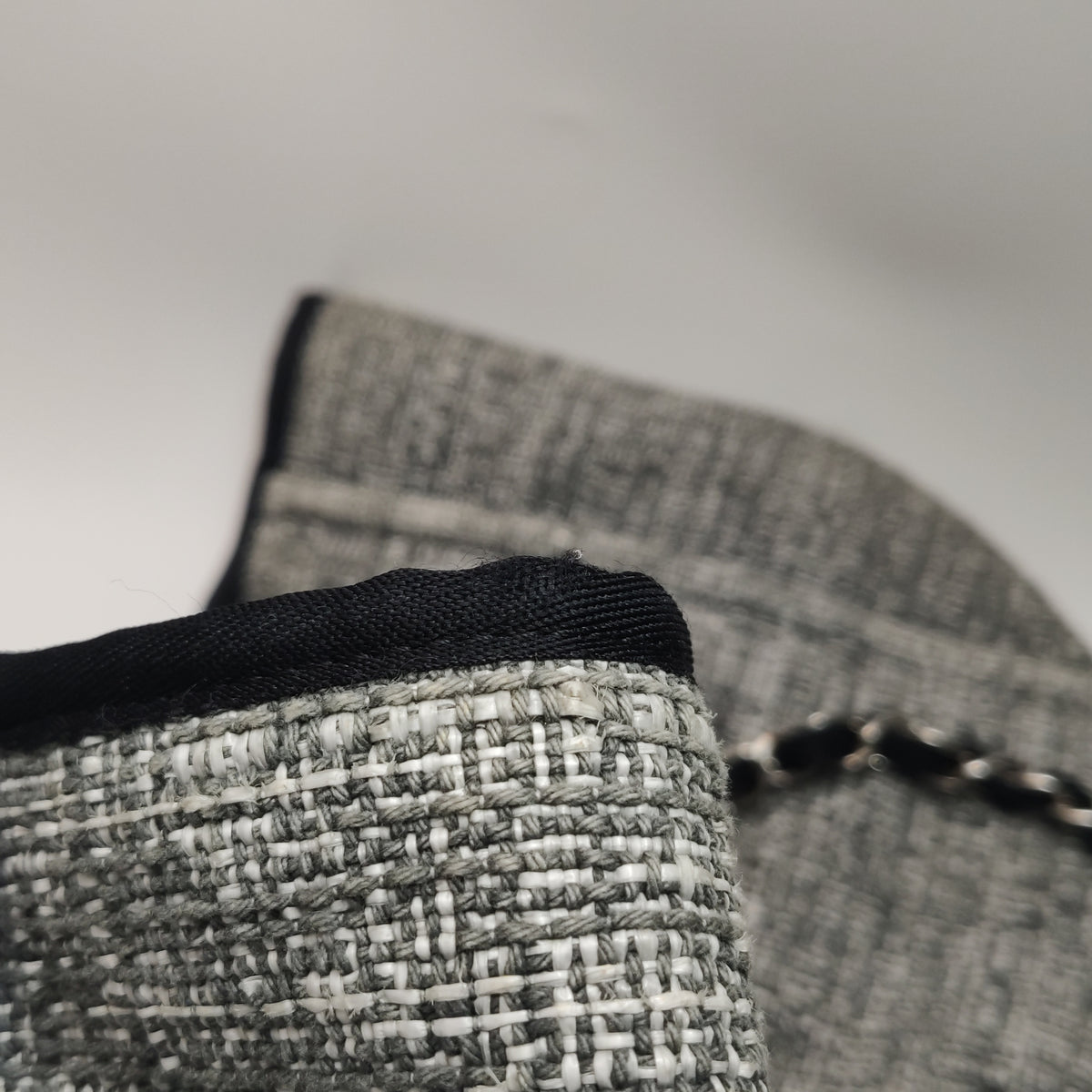 Chanel Deauville Large Gray Top Handle