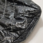 Chanel Double Stitch Flap Bag Black