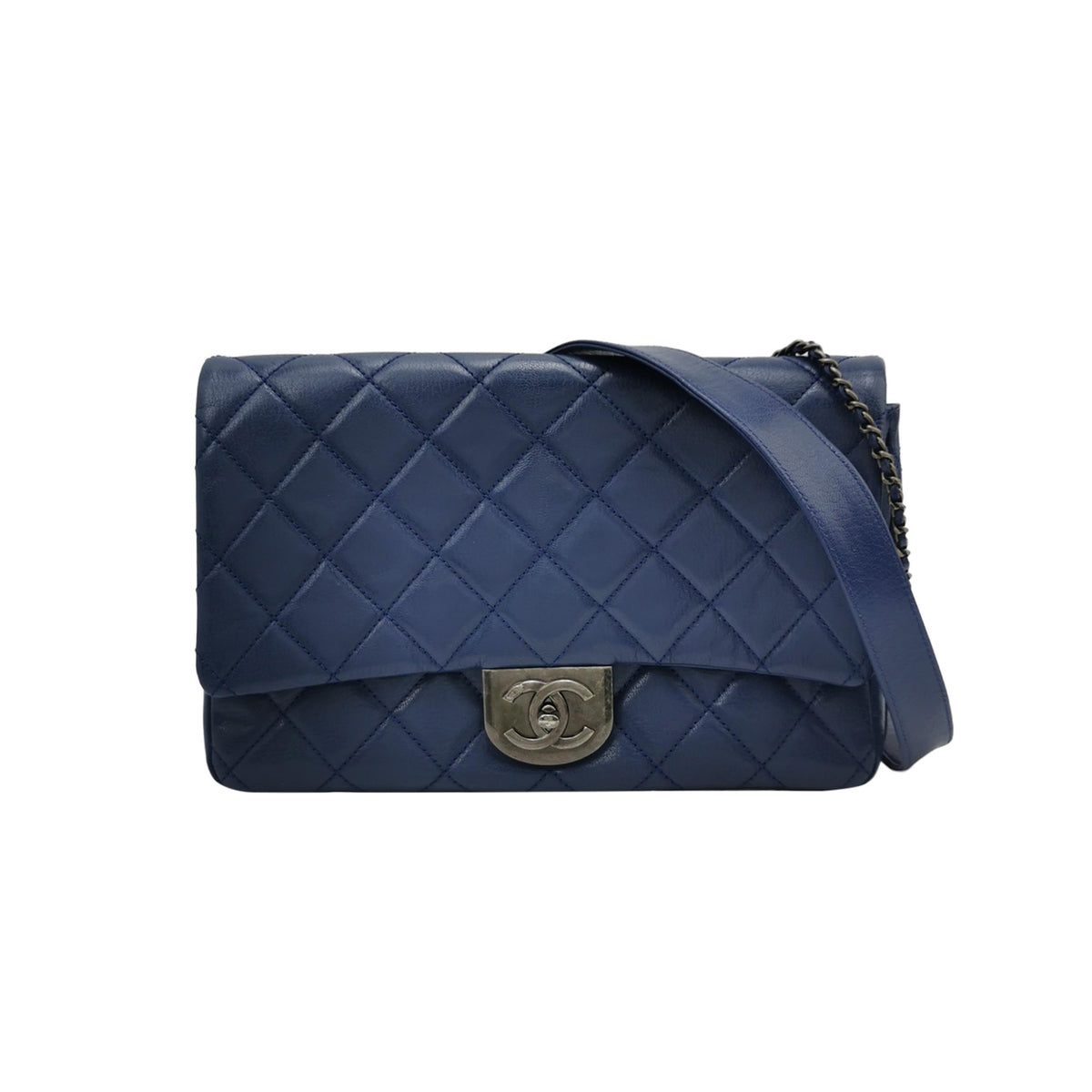 Chanel Paris-Seoul Double Carry Flap Bag Blue