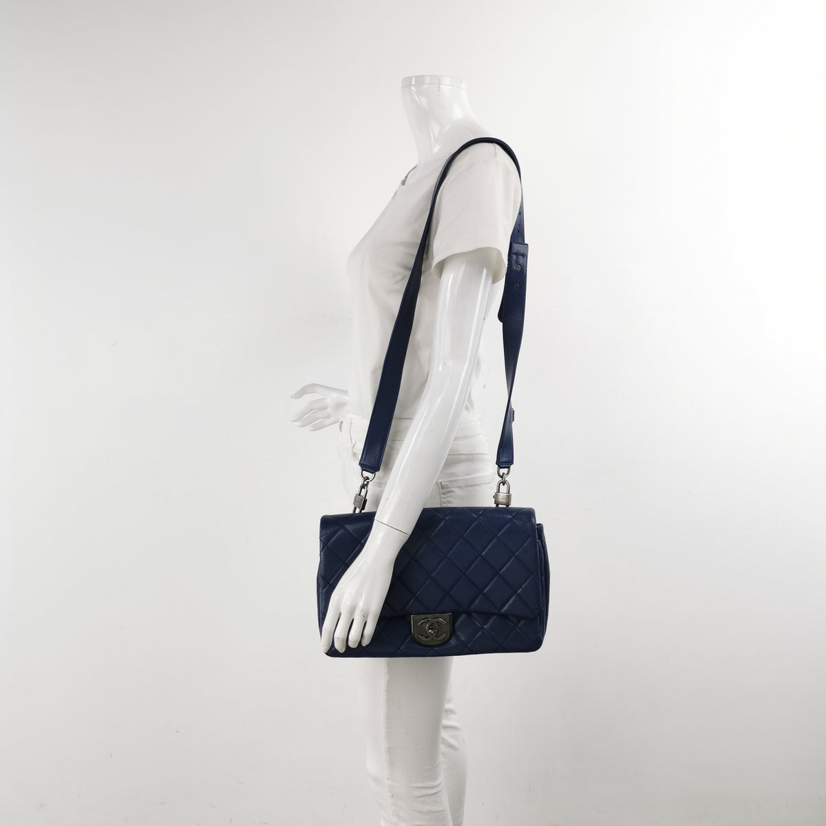 Chanel Paris-Seoul Double Carry Flap Bag Blue
