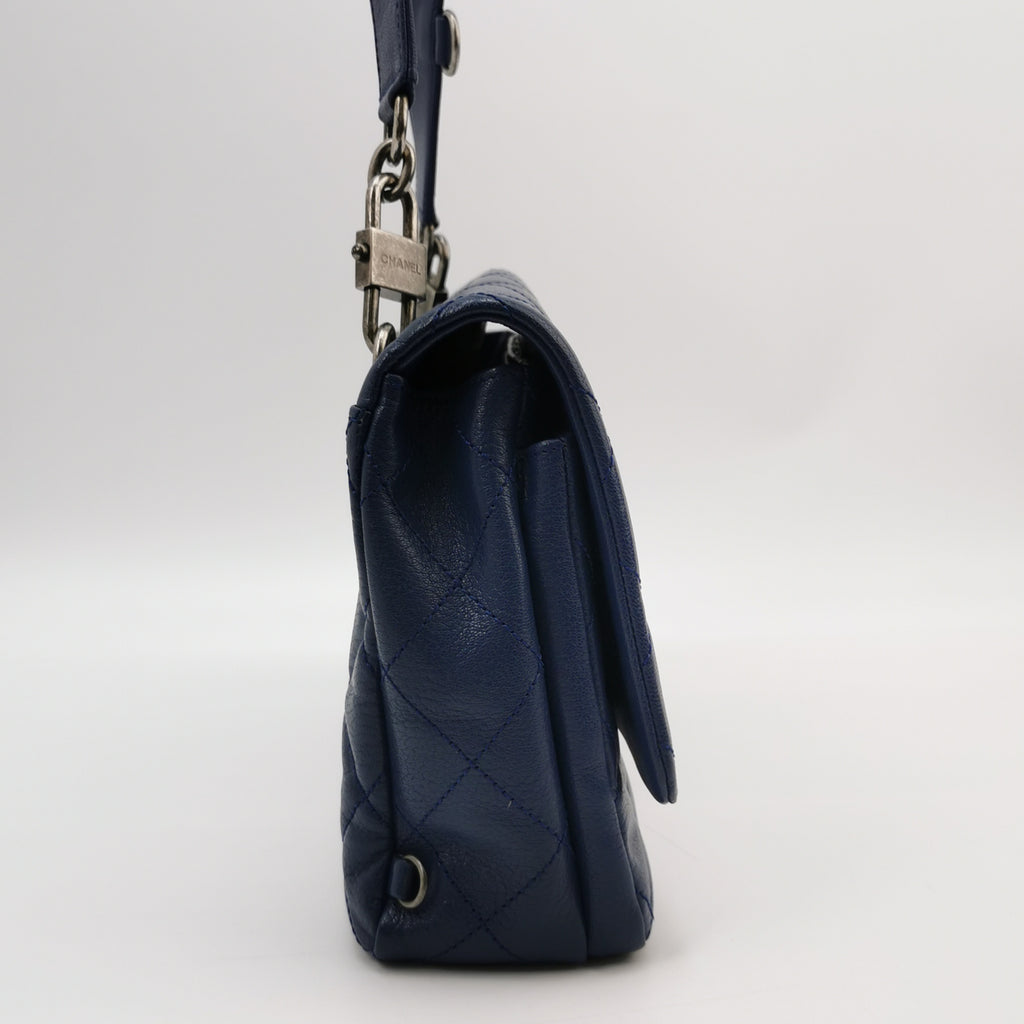Chanel Paris-Seoul Double Carry Flap Bag Blue