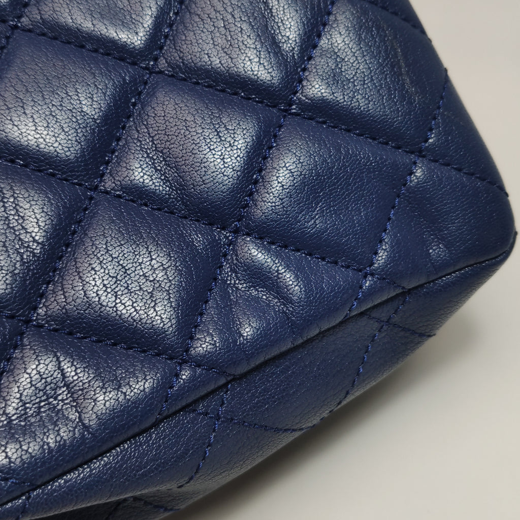 Chanel Paris-Seoul Double Carry Flap Bag Blue