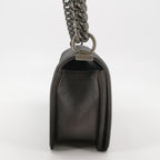 Chanel Chevron Boy Brown Caviar Medium