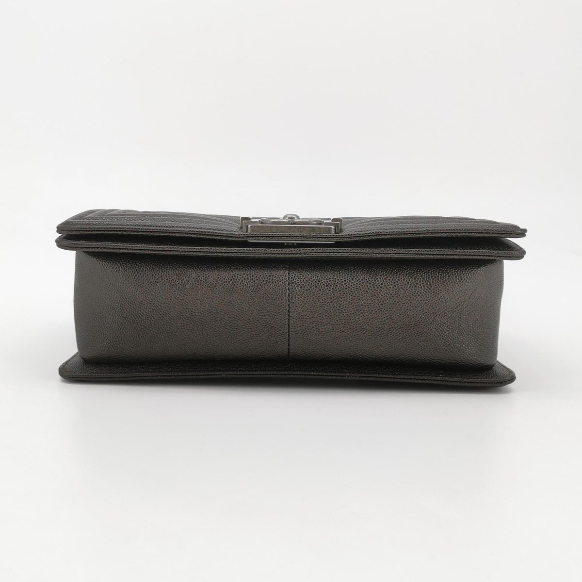 Chanel Chevron Boy Brown Caviar Medium