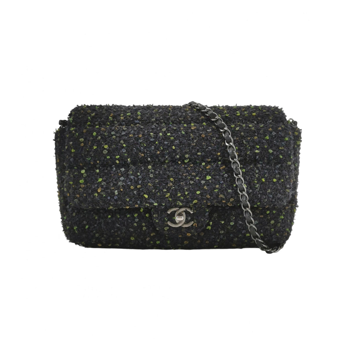 Chanel CC Tweed Flap Shoulder Bag