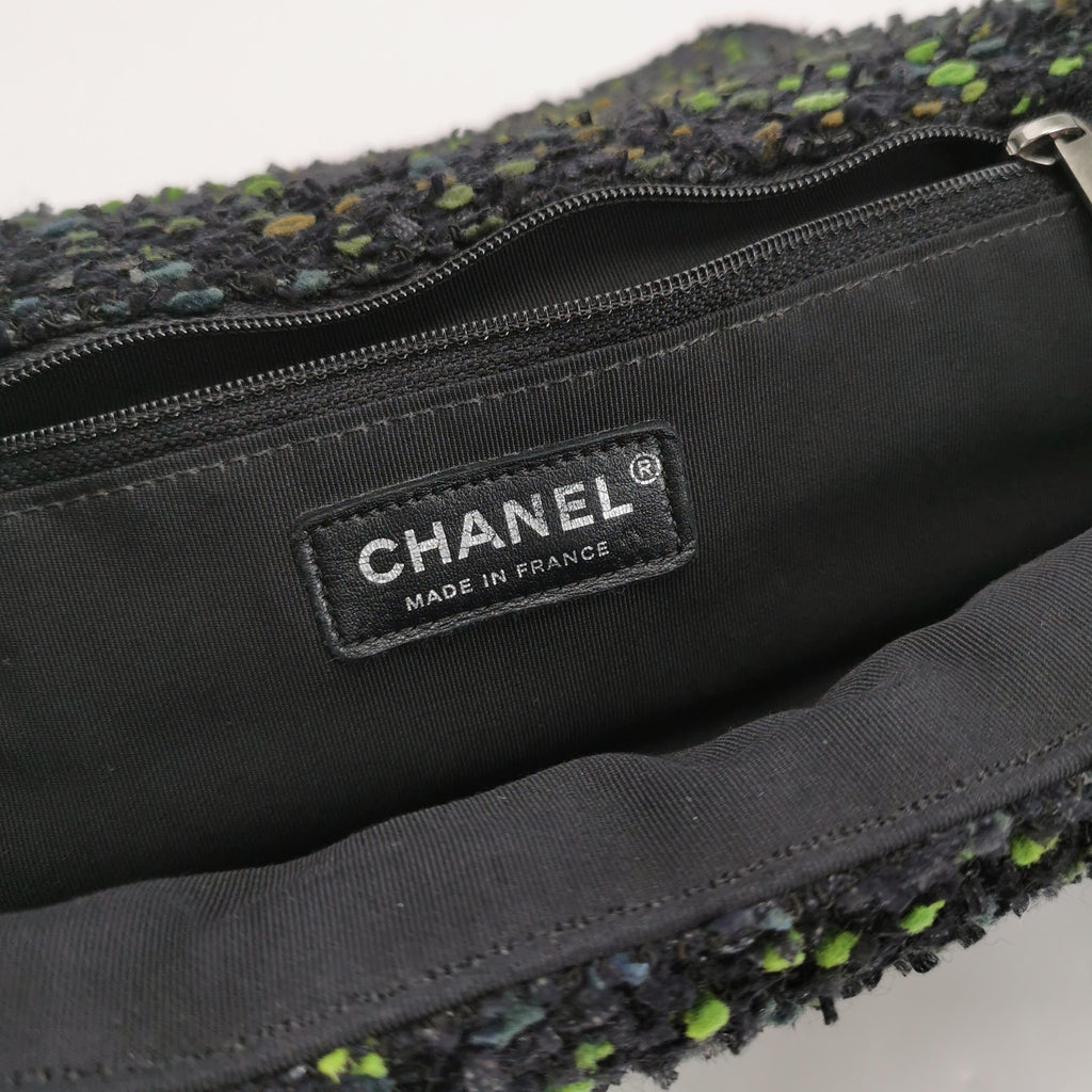 Chanel CC Tweed Flap Shoulder Bag