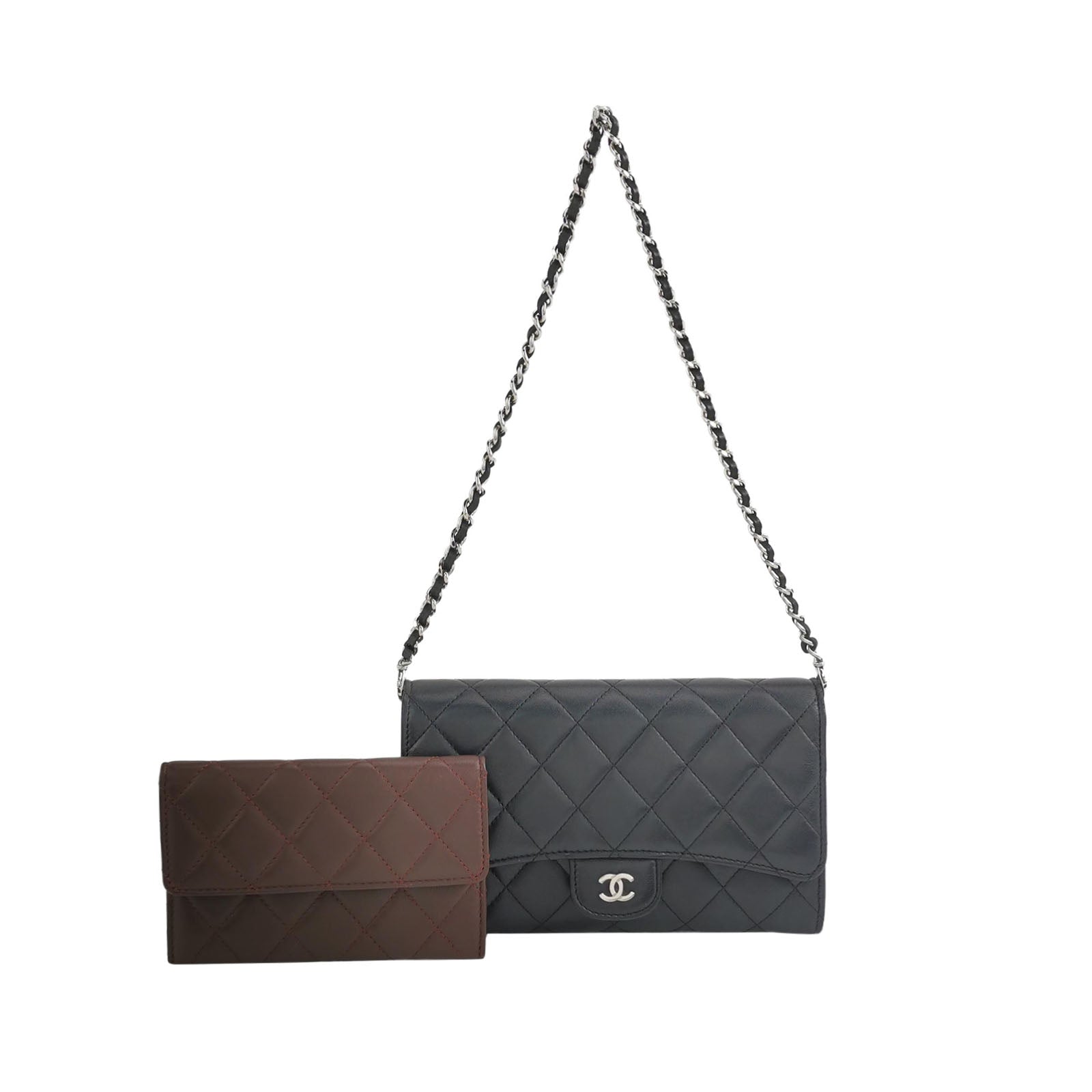 Chanel Clutch with Chain Lambskin SHW