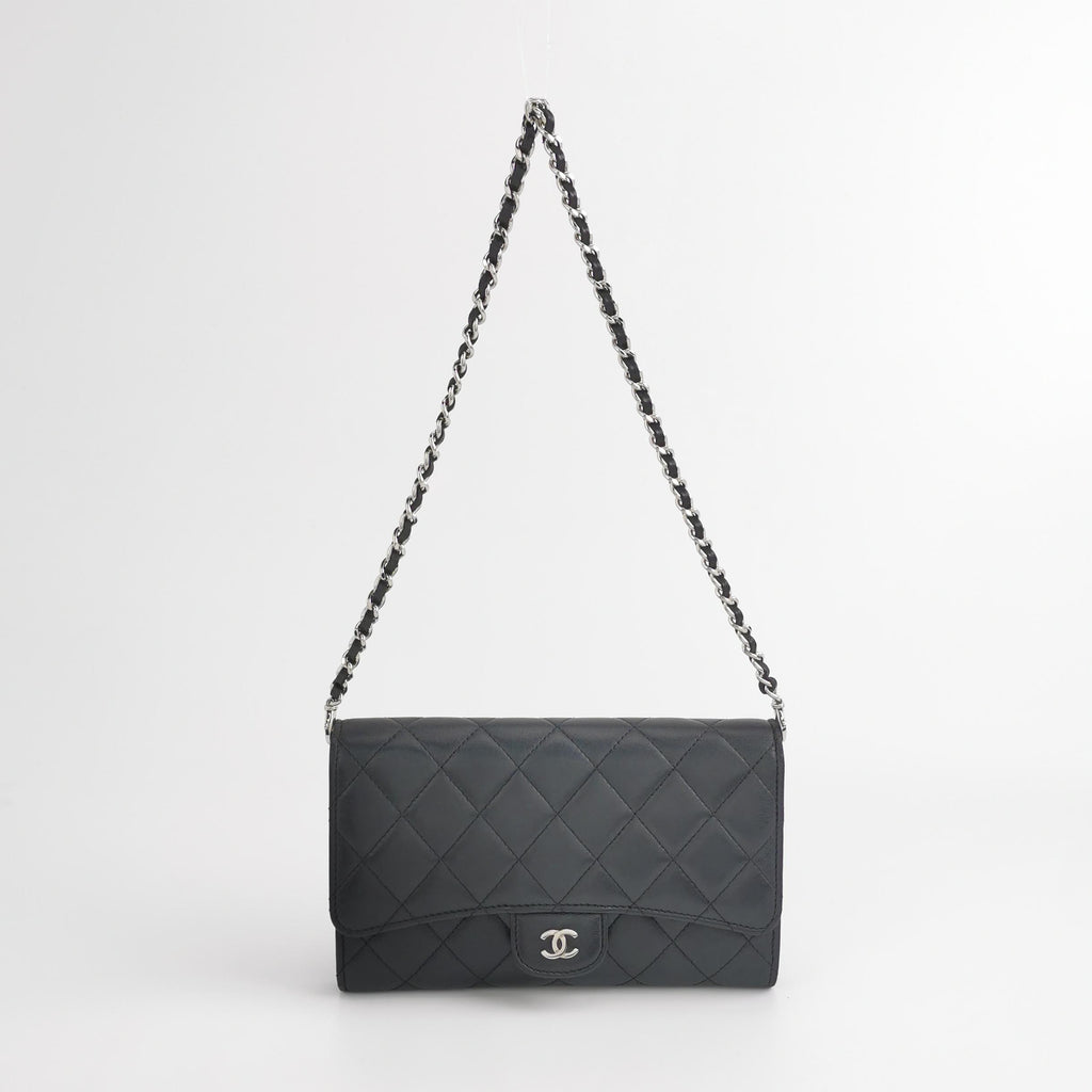 Chanel Clutch with Chain Lambskin SHW