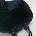 Chanel Deauville Tote Large Dark Blue