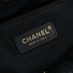 Chanel Deauville Tote Large Dark Blue