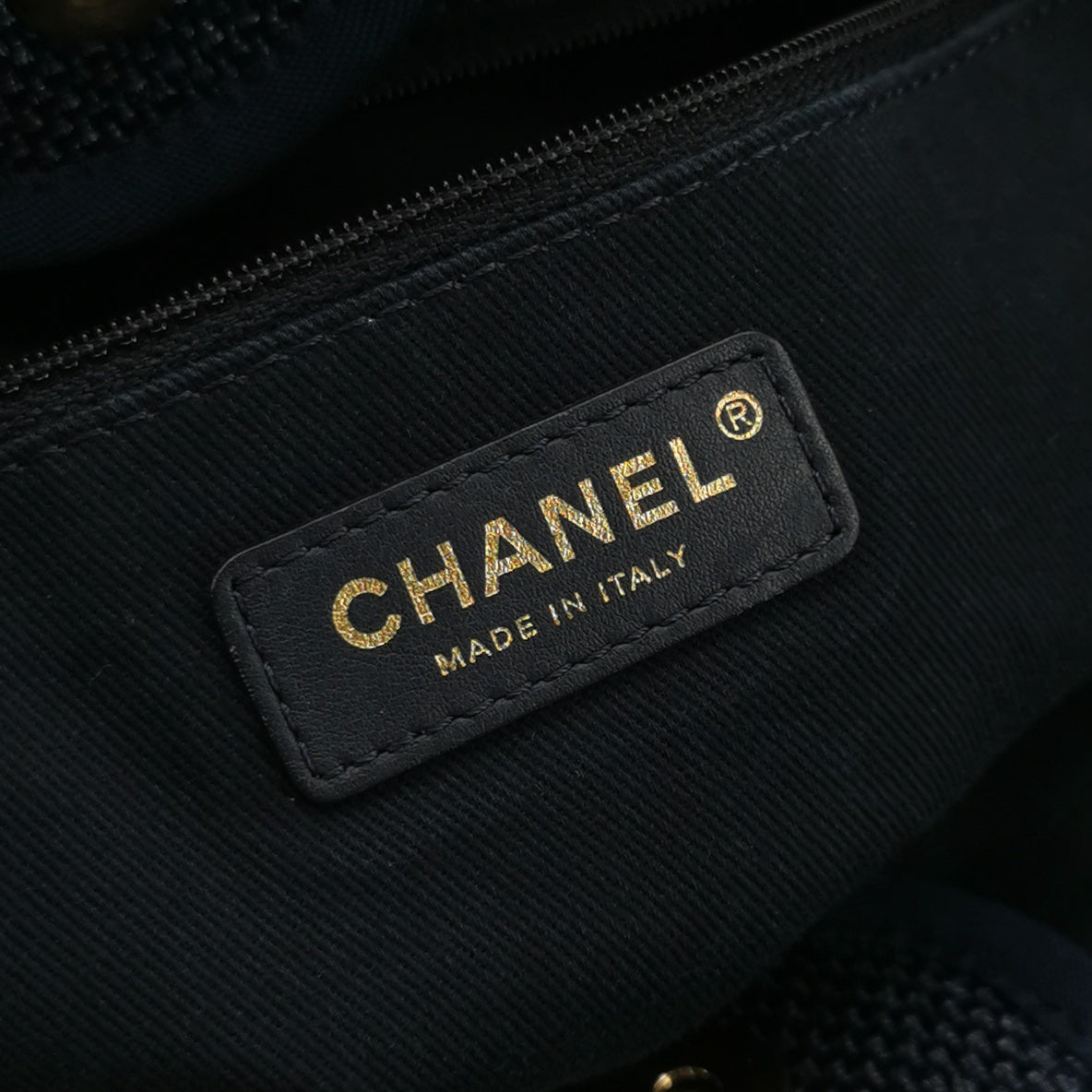 Chanel Deauville Tote Large Dark Blue
