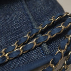 Chanel Deauville Tote Large Dark Blue