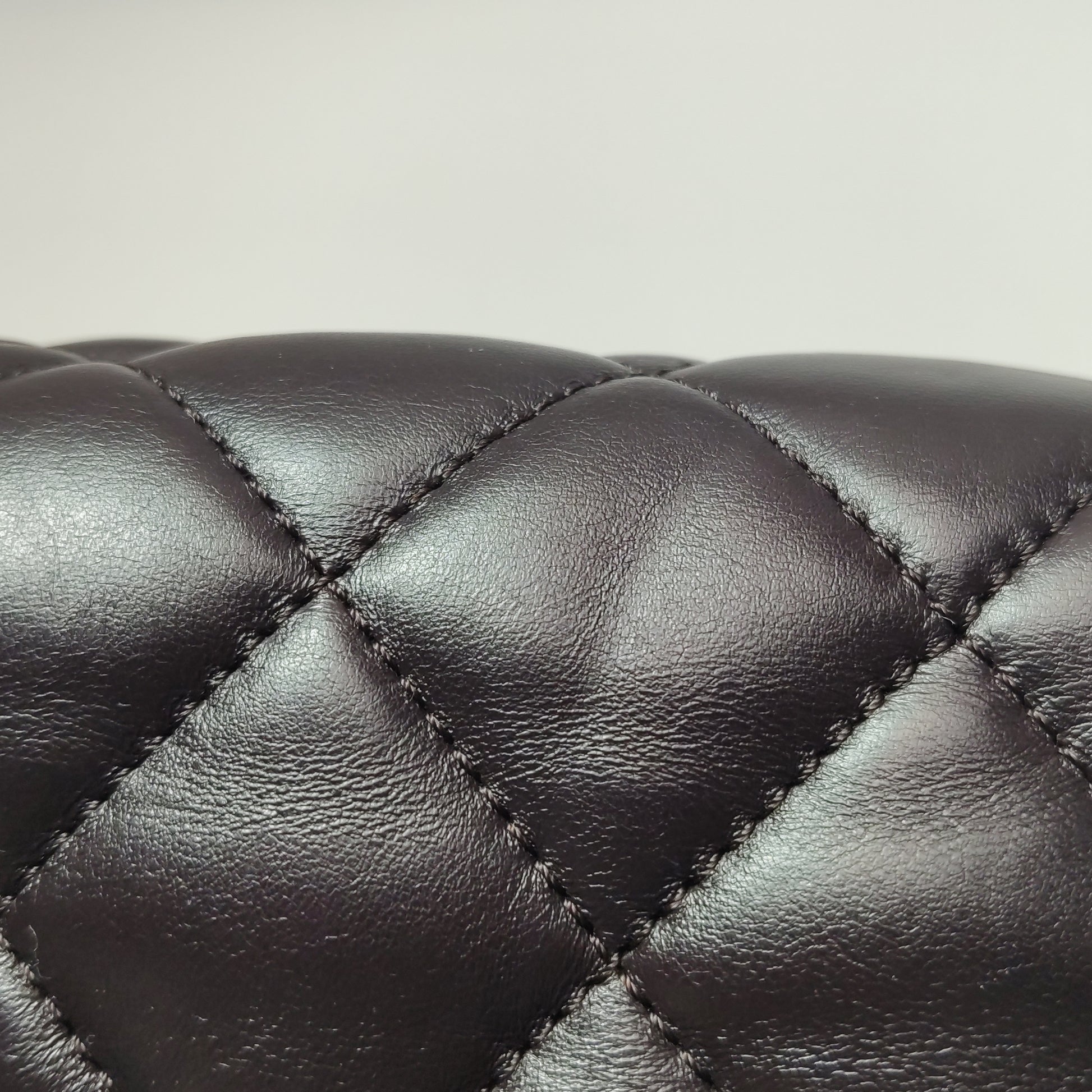 Chanel Pillow Crush Flap Bag Medium Brown Lambskin