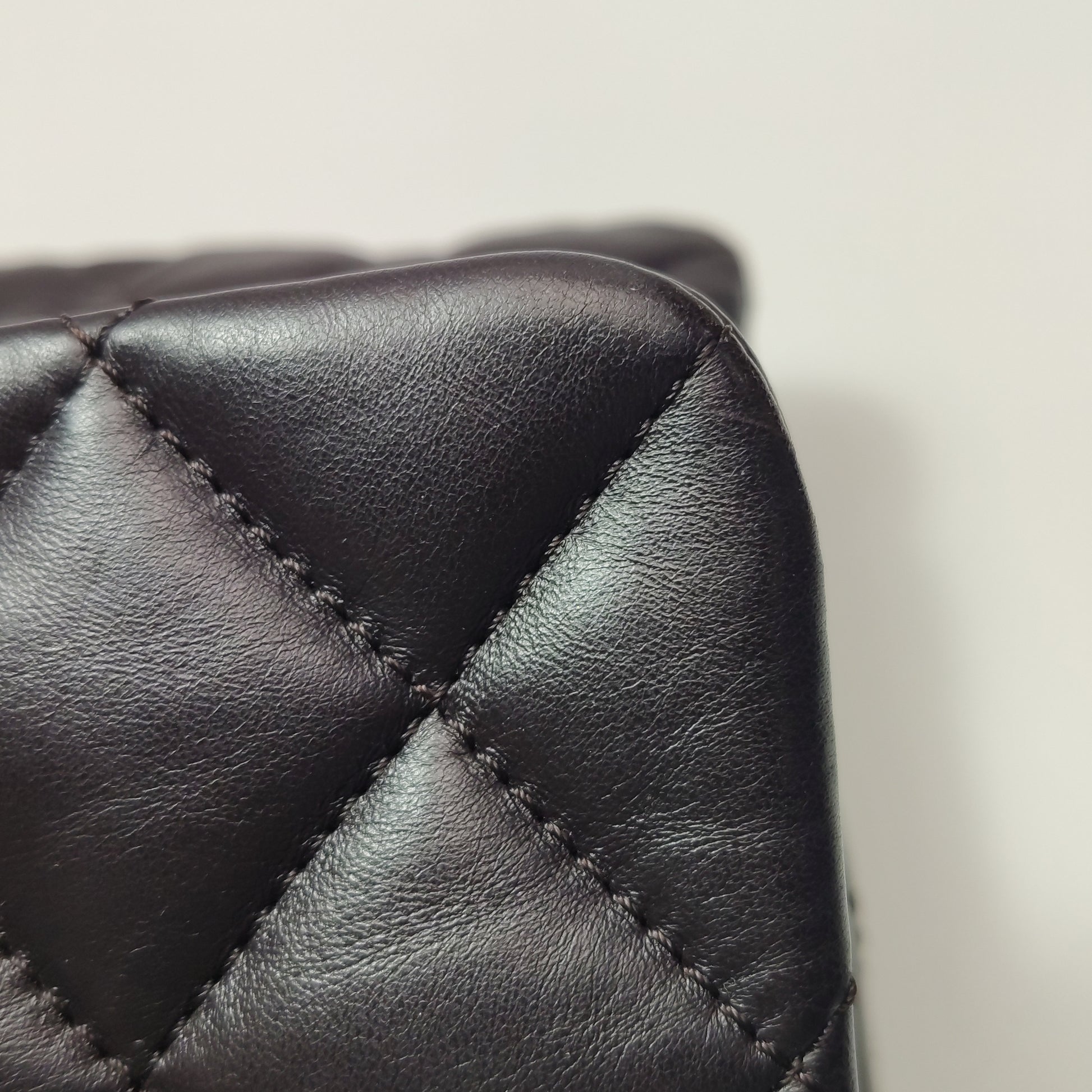Chanel Pillow Crush Flap Bag Medium Brown Lambskin