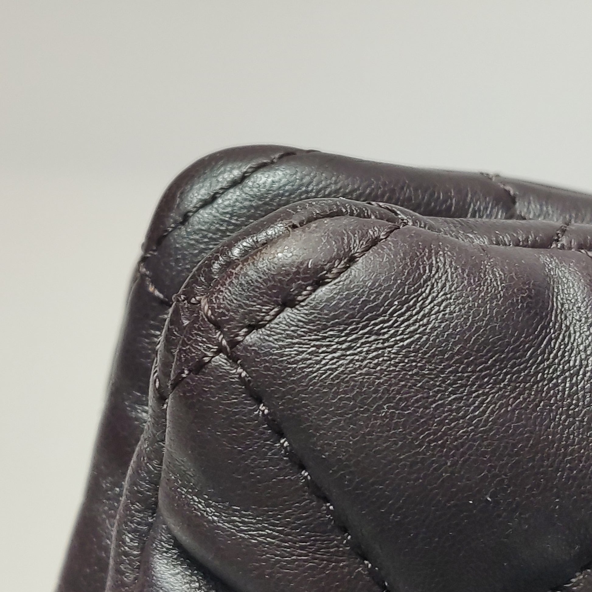 Chanel Pillow Crush Flap Bag Medium Brown Lambskin