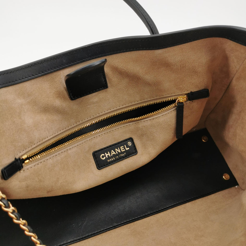 Chanel Archetype Small Shopping Tote Bag Black