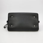 Chanel Angle Tote Navy Blue Black