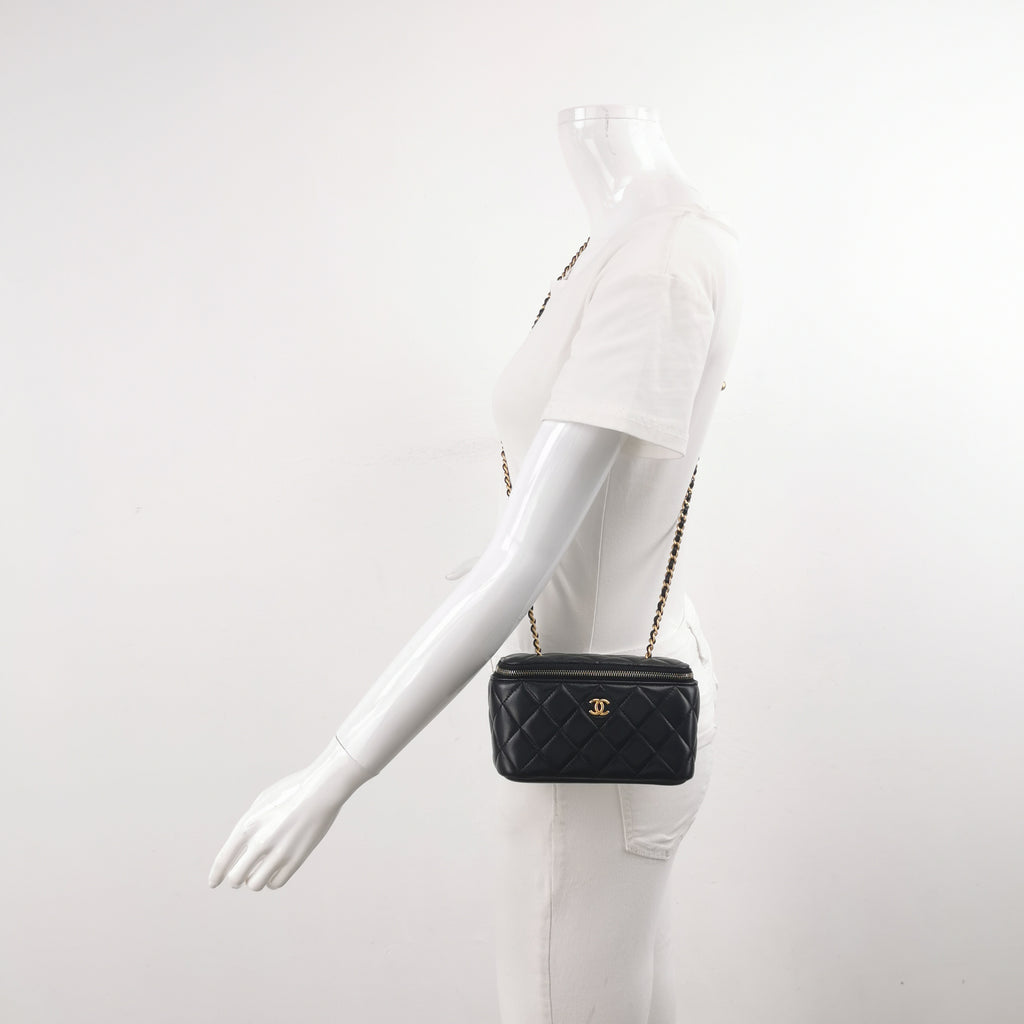 Chanel Rectangle Vanity Case Pearl Crush
