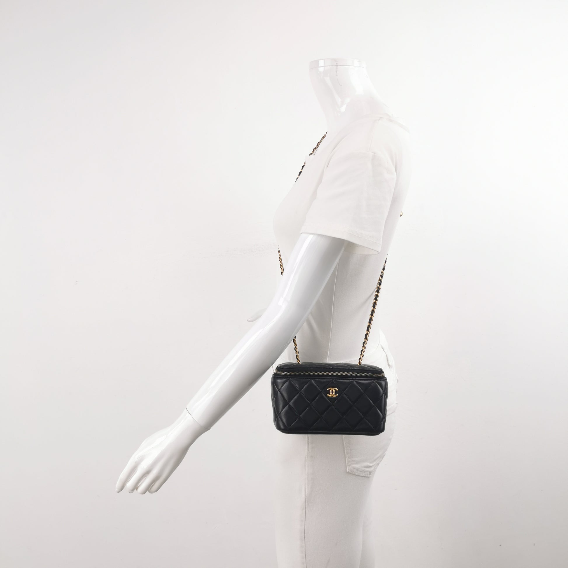 Chanel Rectangle Vanity Case Pearl Crush