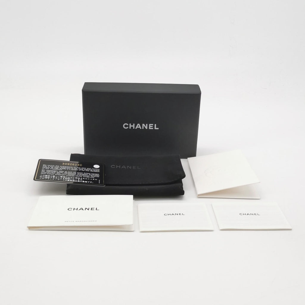 Chanel Quilted Card Holder Wallet Black Caviar