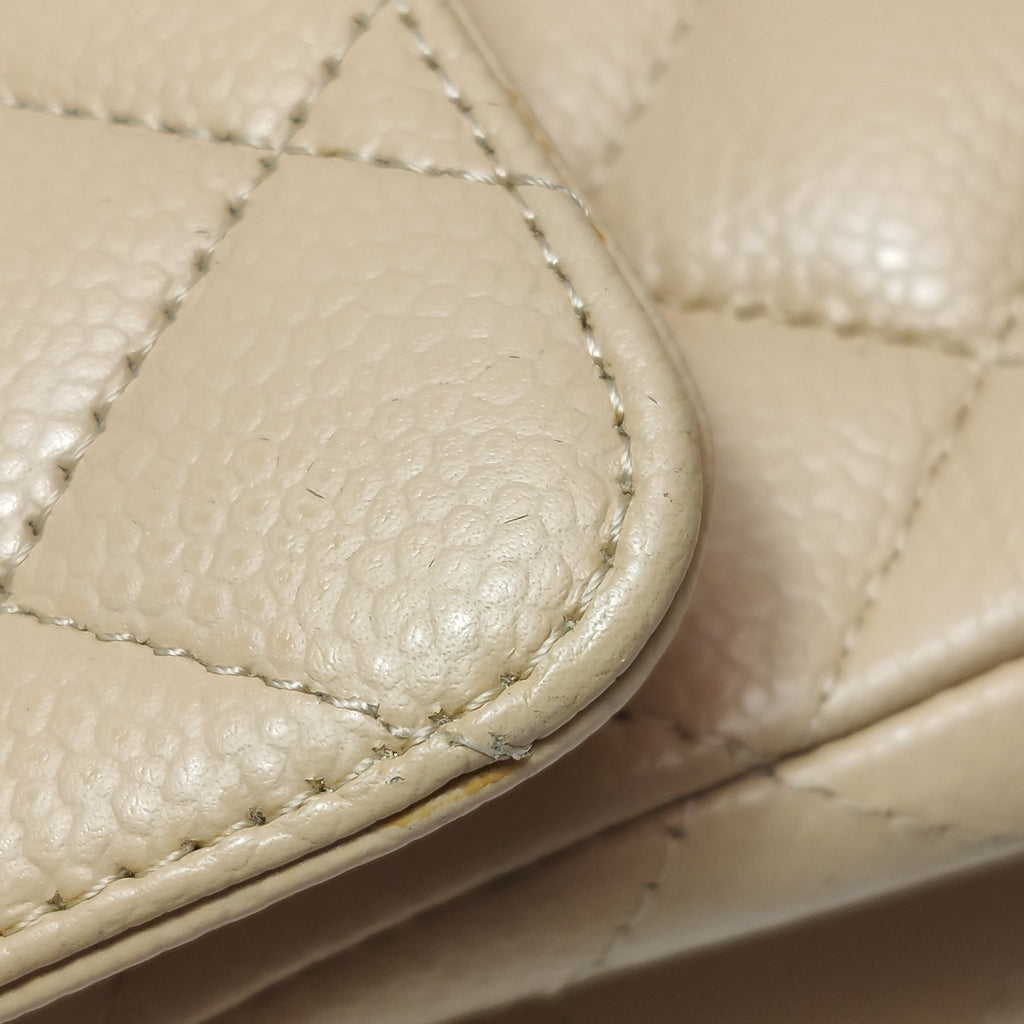 Chanel Classic Flap Medium Caviar Beige
