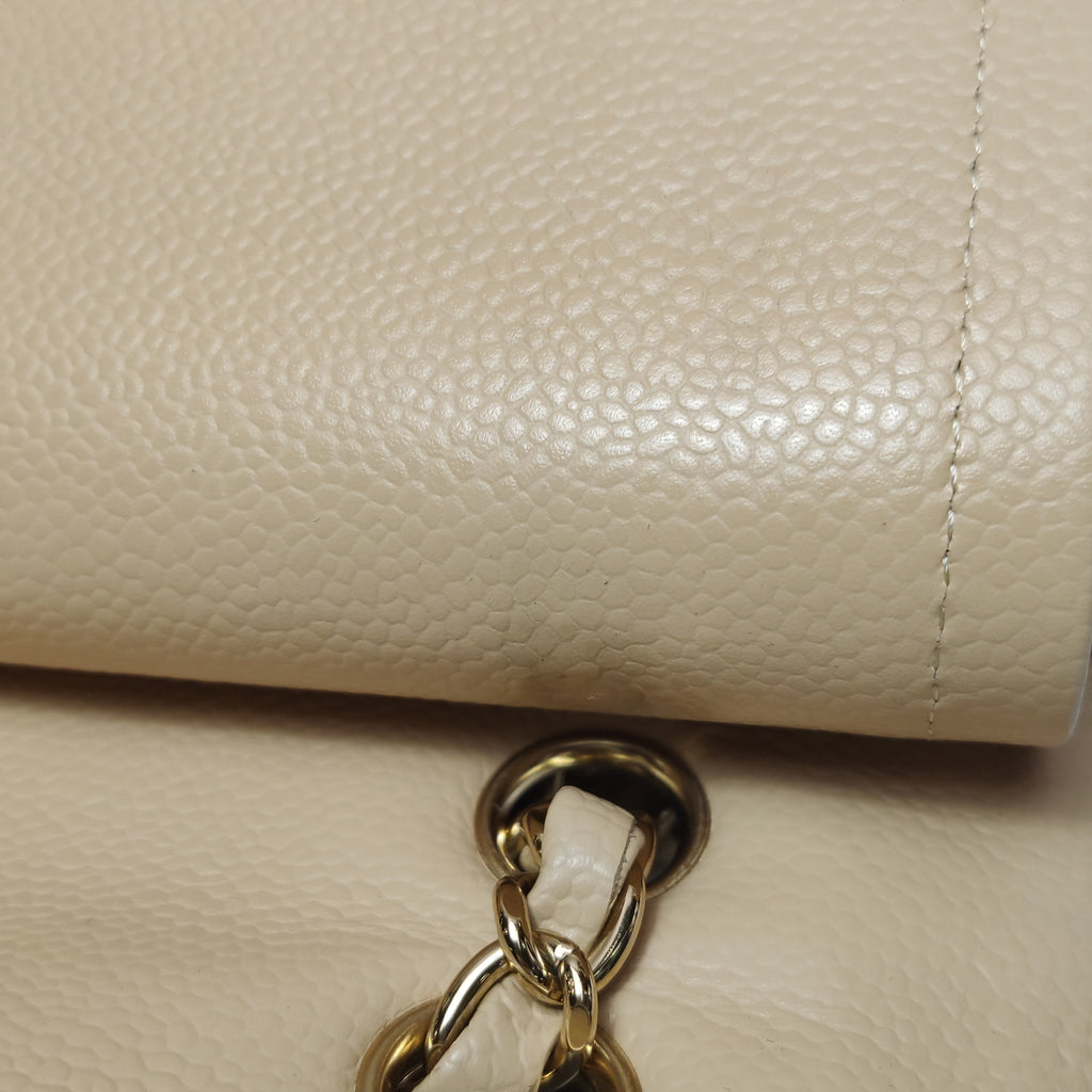 Chanel Classic Flap Medium Caviar Beige