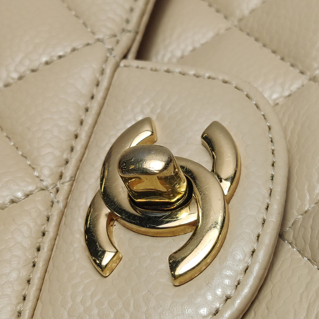 Chanel Classic Flap Medium Caviar Beige