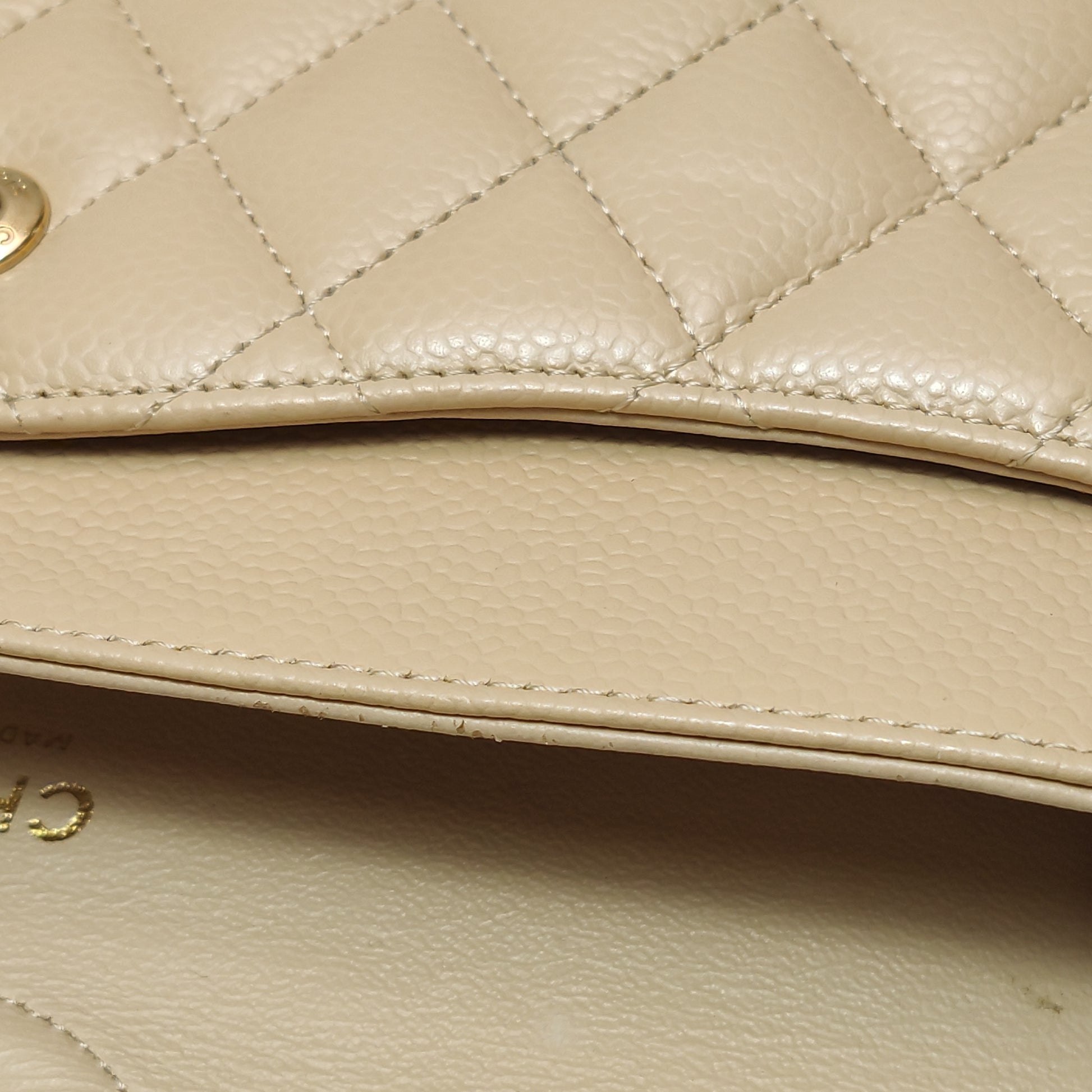 Chanel Classic Flap Medium Caviar Beige
