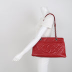 Chanel Quilted Timeless Tote Caviar Red