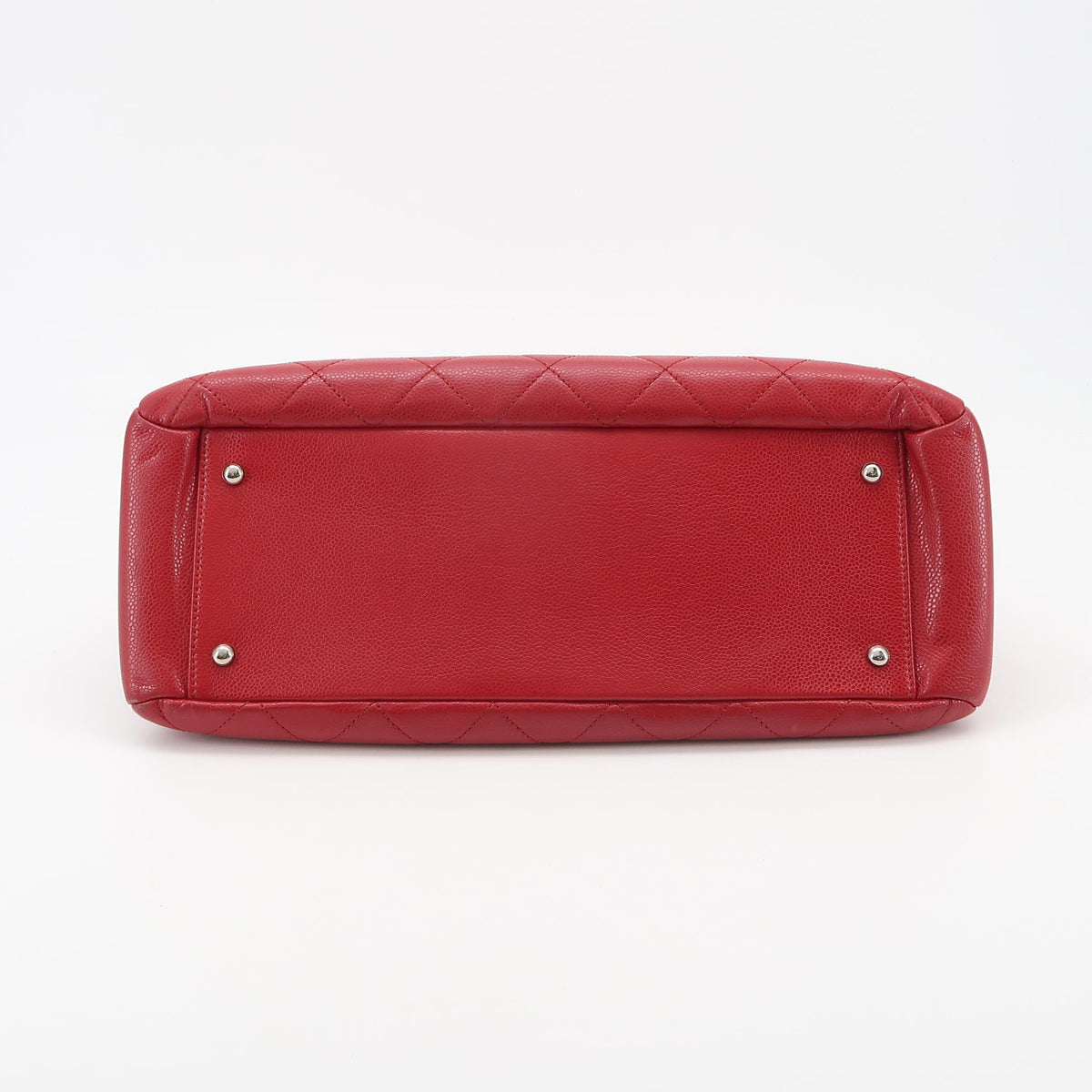 Chanel Quilted Timeless Tote Caviar Red