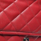 Chanel Quilted Timeless Tote Caviar Red