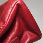 Chanel Quilted Timeless Tote Caviar Red