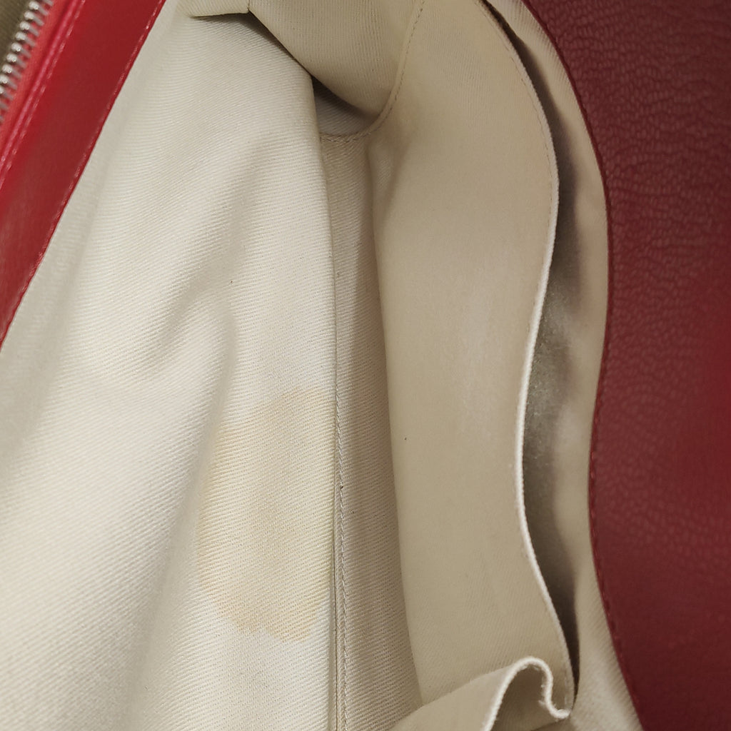 Chanel Quilted Timeless Tote Caviar Red